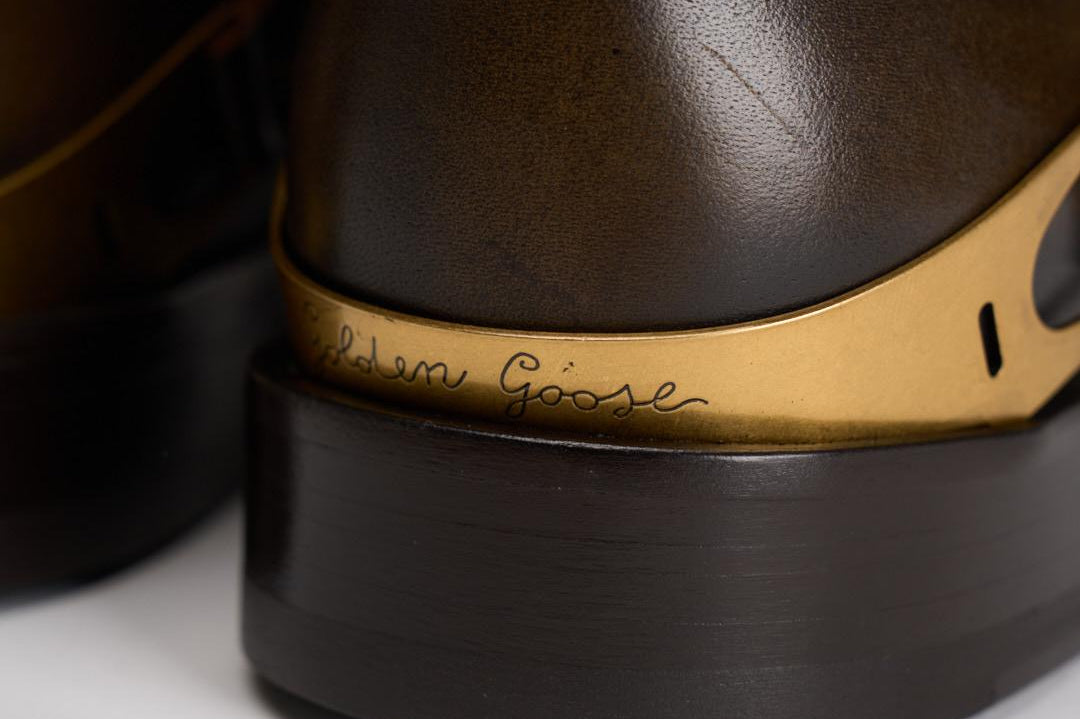 Stivali donna Charlie marroni GWF00897 F00763155390 GOLDEN GOOSE 