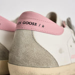 Sneakers donna Super Star bianche e rosa GWF00102 F00256910914 GOLDEN GOOSE 