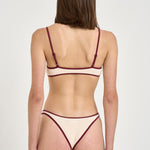 Bikini donna crinkle burro e bordeaux JUDY+NAOMISTRINGW 00029L MC2 SAINT BARTH 