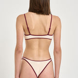 Bikini donna crinkle burro e bordeaux JUDY+NAOMISTRINGW 00029L MC2 SAINT BARTH 