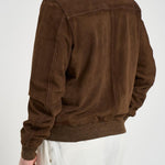 Giubbotto uomo in pelle marrone QUENTIN SUEDE85 THE JACK LEATHERS 