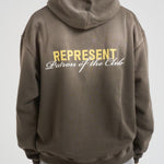 Felpa uomo con cappuccio grigio MLM4270 WASHED OLIVE REPRESENT 
