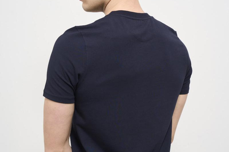 T-shirt uomo girocollo blu AU1300C 1001 ALPHA STUDIO 