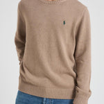 Maglia uomo in cotone beige 710810846 036 RALPH LAUREN 