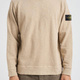Felpa uomo girocollo beige 6100053 S0238V009A STONE ISLAND 