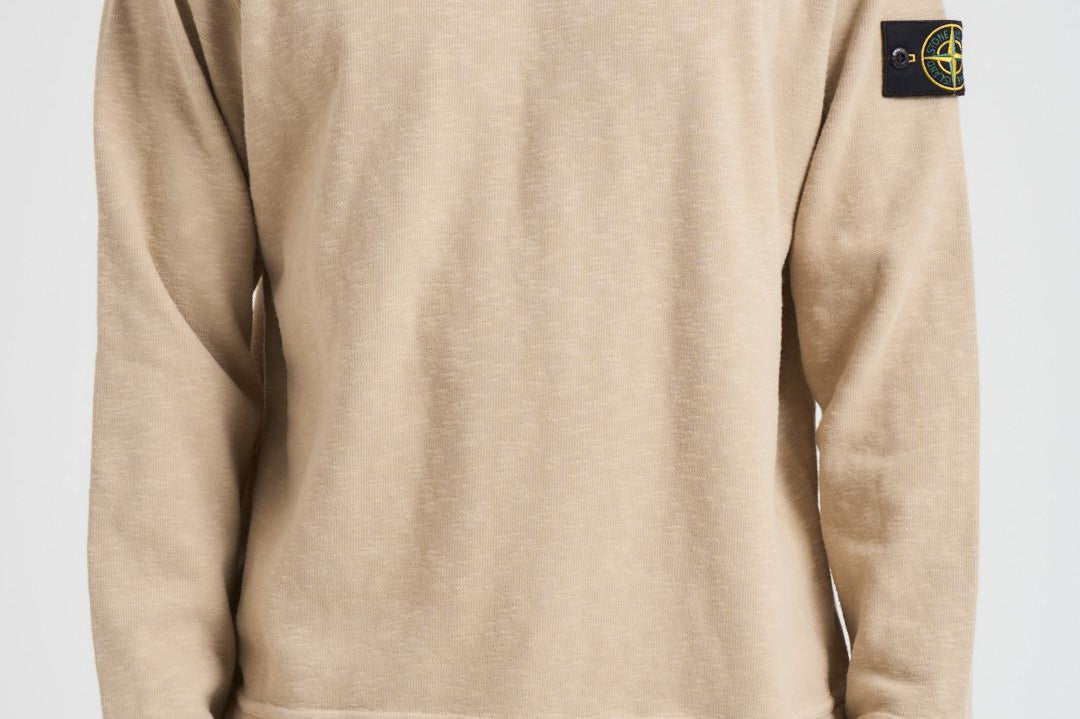 Felpa uomo girocollo beige 6100053 S0238V009A STONE ISLAND 