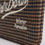 Pochette donna Parisienne Wool Pied de Poule verde PARISIENNE WLPDP5161 MC2 SAINT BARTH 