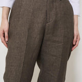 Pantalone donna marrone melange ALICEL LM104BROWN BERWICH 