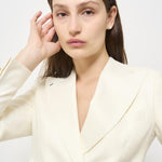 Giacca donna doppiopetto panna 2156 542501 L.B.M. 