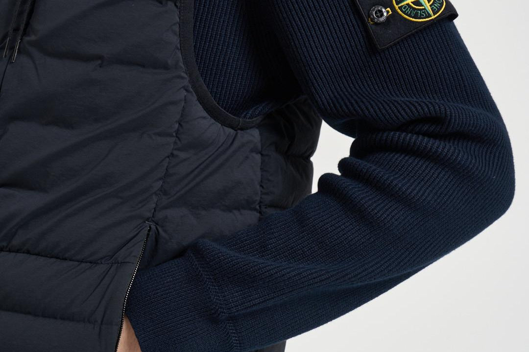 Gilet uomo con zip blu G100007 S0183V0020 STONE ISLAND 