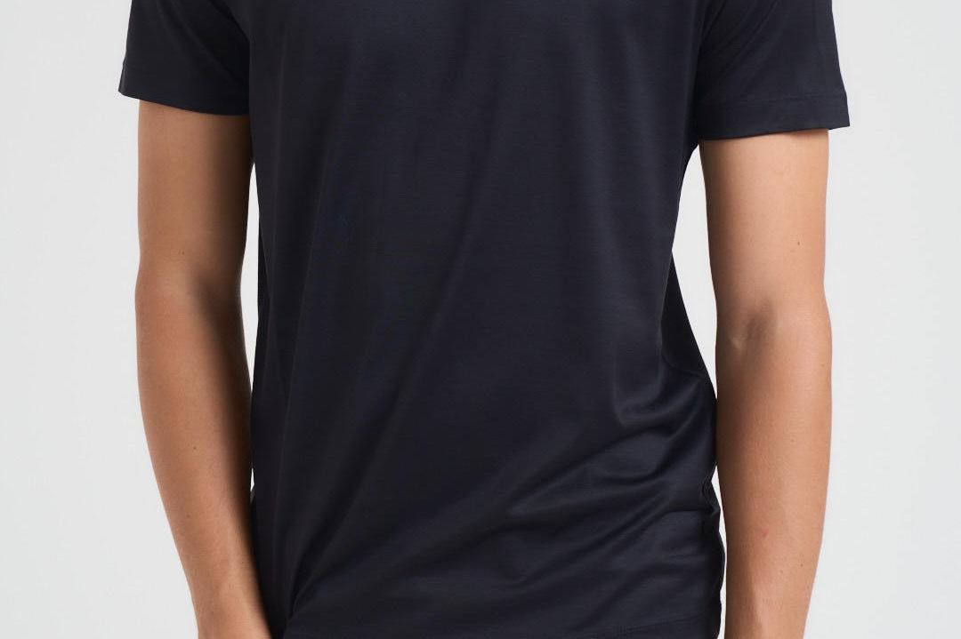 T-shirt uomo blu con logo bianco 8N1TD8 1JVZ0920 EMPORIO ARMANI 