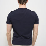 T-shirt uomo girocollo blu AU1300C 1001 ALPHA STUDIO 