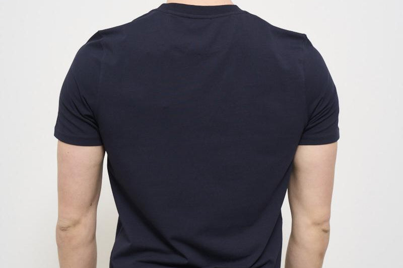 T-shirt uomo girocollo blu AU1300C 1001 ALPHA STUDIO 