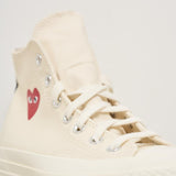 Sneakers Converse donna Chuck 70 panna K129 WHITE COMME DES GARCON PLAY 