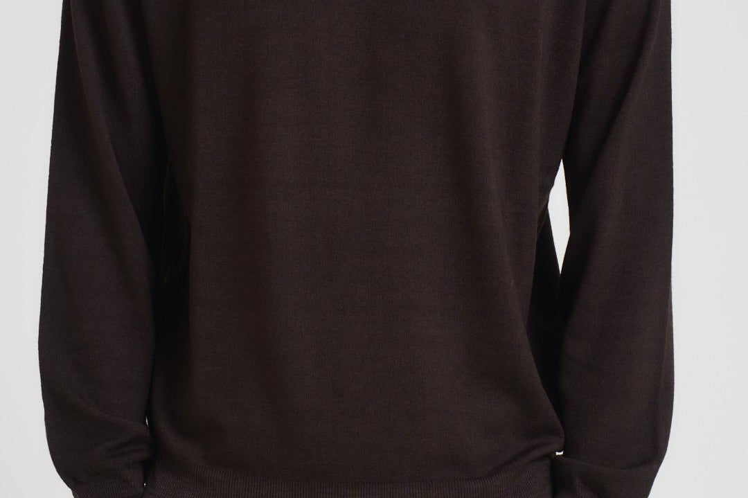 Maglia uomo collo alto marrone DV1ML WM12RV190 FILIPPO DE LAURENTIS 