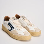 Sneakers uomo Vintage Whale in pelle bianche e nere VINTAGE WHALE PURAAI 