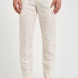 Pantalone uomo in lino bianco PG26 04 PERFECTION 