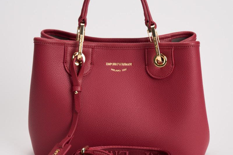 Borsa a mano donna in pelle rossa EW000361 AF12036M5068 EMPORIO ARMANI 