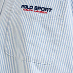 Camicia uomo Oxford gessata celeste 710B14607 001 RALPH LAUREN 