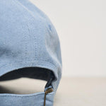 Cappellino uomo da baseball celeste LDM703046 474474WASHEDENIM BLUE LES DEUX 
