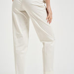 Pantalone donna con risvolto avorio ALICE LONG CRSILKWHITE BERWICH 