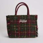 Borsa donna Colette Tweed verde e bordeaux COLETTETWD CK4551 MC2 SAINT BARTH 