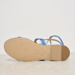 Sandali donna denim blu W46  EMANUELA CARUSO CAPRI 