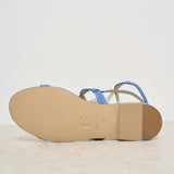 Sandali donna denim blu W46  EMANUELA CARUSO CAPRI 