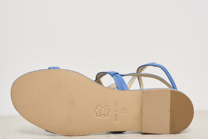 Sandali donna denim blu W46  EMANUELA CARUSO CAPRI 