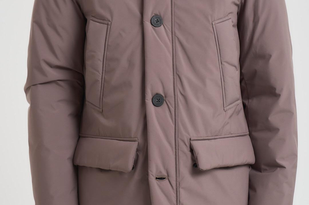 Piumino uomo Cloud Artic Parka tortora OU2092 7425 WOOLRICH 