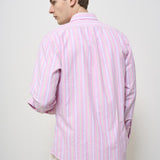 Camicia uomo a righe rosa Oxford 710928918 004 RALPH LAUREN 