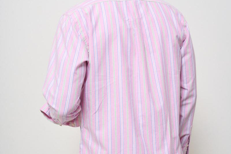Camicia uomo a righe rosa Oxford 710928918 004 RALPH LAUREN 