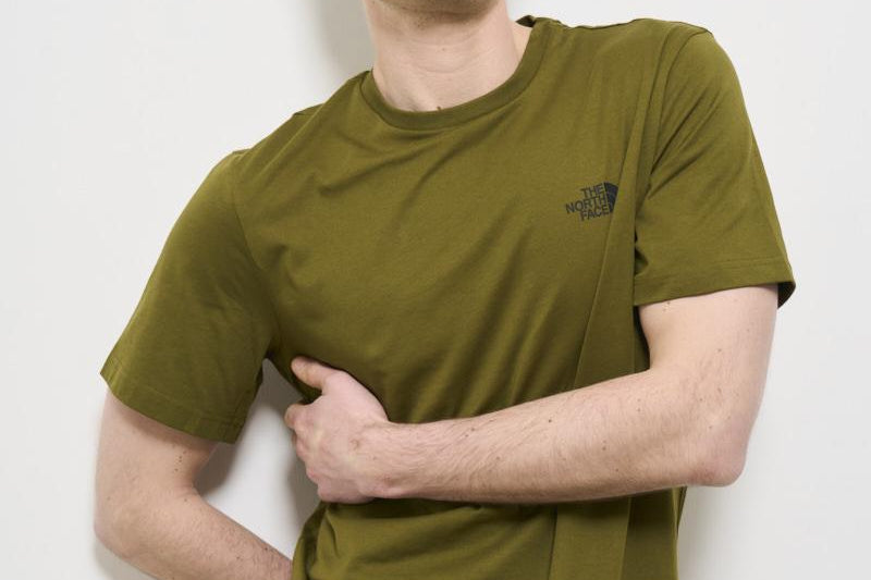 T-shirt uomo girocollo verde NF0A87NG PIB1 THE NORTH FACE 