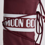 Stivale donna da neve alto in nylon bordeaux 1400440 D013BURGUNDY MOON BOOT 