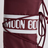 Stivale donna da neve alto in nylon bordeaux 1400440 D013BURGUNDY MOON BOOT 