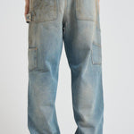 Jeans uomo Journey denim chiaro e sabbia GMP01942 P00208350491 GOLDEN GOOSE 