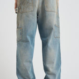 Jeans uomo Journey denim chiaro e sabbia GMP01942 P00208350491 GOLDEN GOOSE 