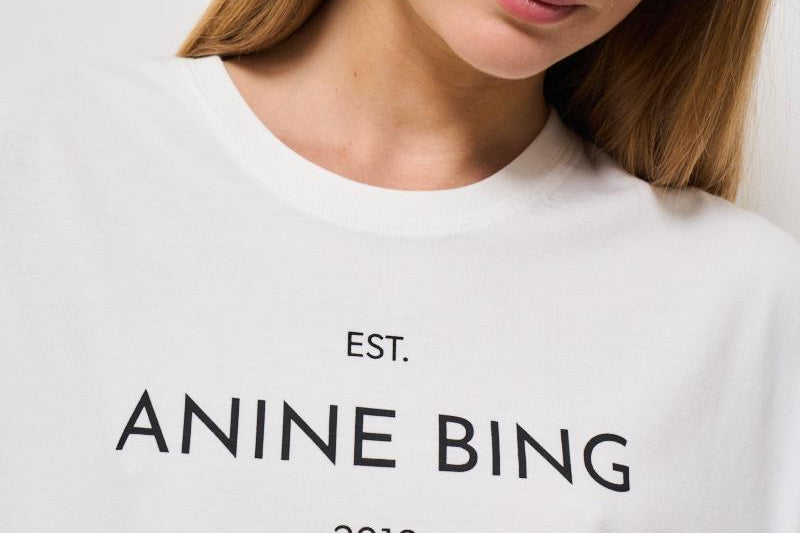 T-shirt donna Rudy girocollo bianca 11037 IVY1 ANINE BING 
