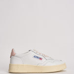 Sneakers Medalist Low donna bianca e rosa. AULW LL16 AUTRY 