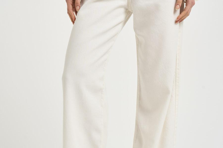 Jeans Poppy donna in denim bianco POPPY 2034WHITE ICON DENIM 