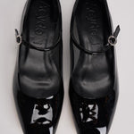 Ballerina in pelle finitura lucida FLRAZS08FL BLACK AEYDE 