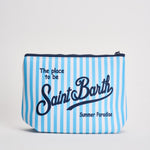 Pochette donna Aline a righe celeste e bianca ALINE 07711L MC2 SAINT BARTH 