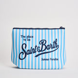 Pochette donna Aline a righe celeste e bianca ALINE 07711L MC2 SAINT BARTH 