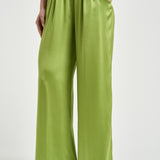 Pantalone donna in seta verde brillante 14582 6028 FORTE FORTE 