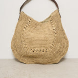 Borsa donna Meva in rafia chiara MEVA TEA IBELIV 