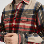 Camicia uomo in flanella a quadri rossa 710981126 001 RALPH LAUREN 