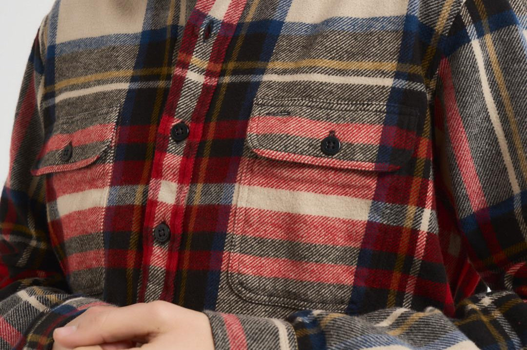 Camicia uomo in flanella a quadri rossa 710981126 001 RALPH LAUREN 