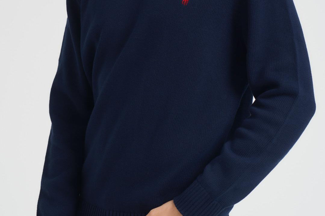 Maglia uomo in cotone blu 710810846 001 RALPH LAUREN 