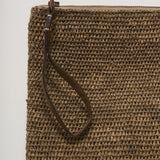 Pochette donna Ampy in rafia marrone AMPY DARKTEA IBELIV 