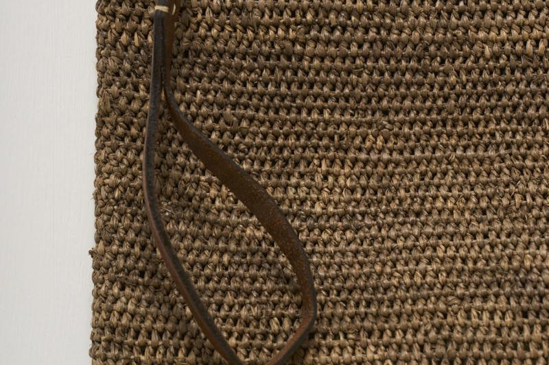 Pochette donna Ampy in rafia marrone AMPY DARKTEA IBELIV 